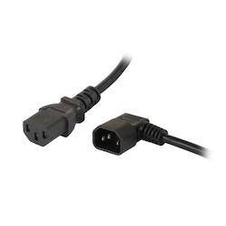 BDC421-2 - Extension Power Cord IEC C13 to Right Angled IEC C14 2m
