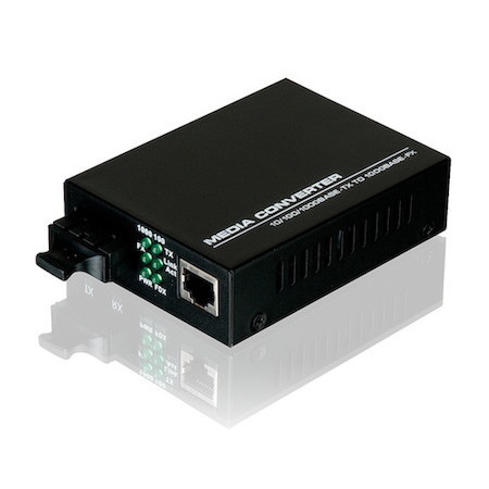 Alogic Serveredge 10/100/1000Base-TX To 1000Base-FX Singlemode SC Fibre Media Converter (40Km)