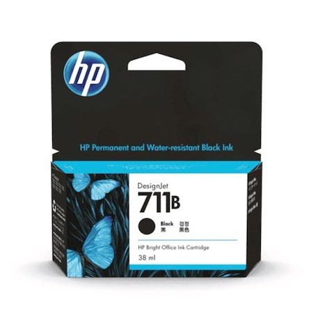 HP 711B Original Inkjet Ink Cartridge - Single Pack - Black - 1 Pack