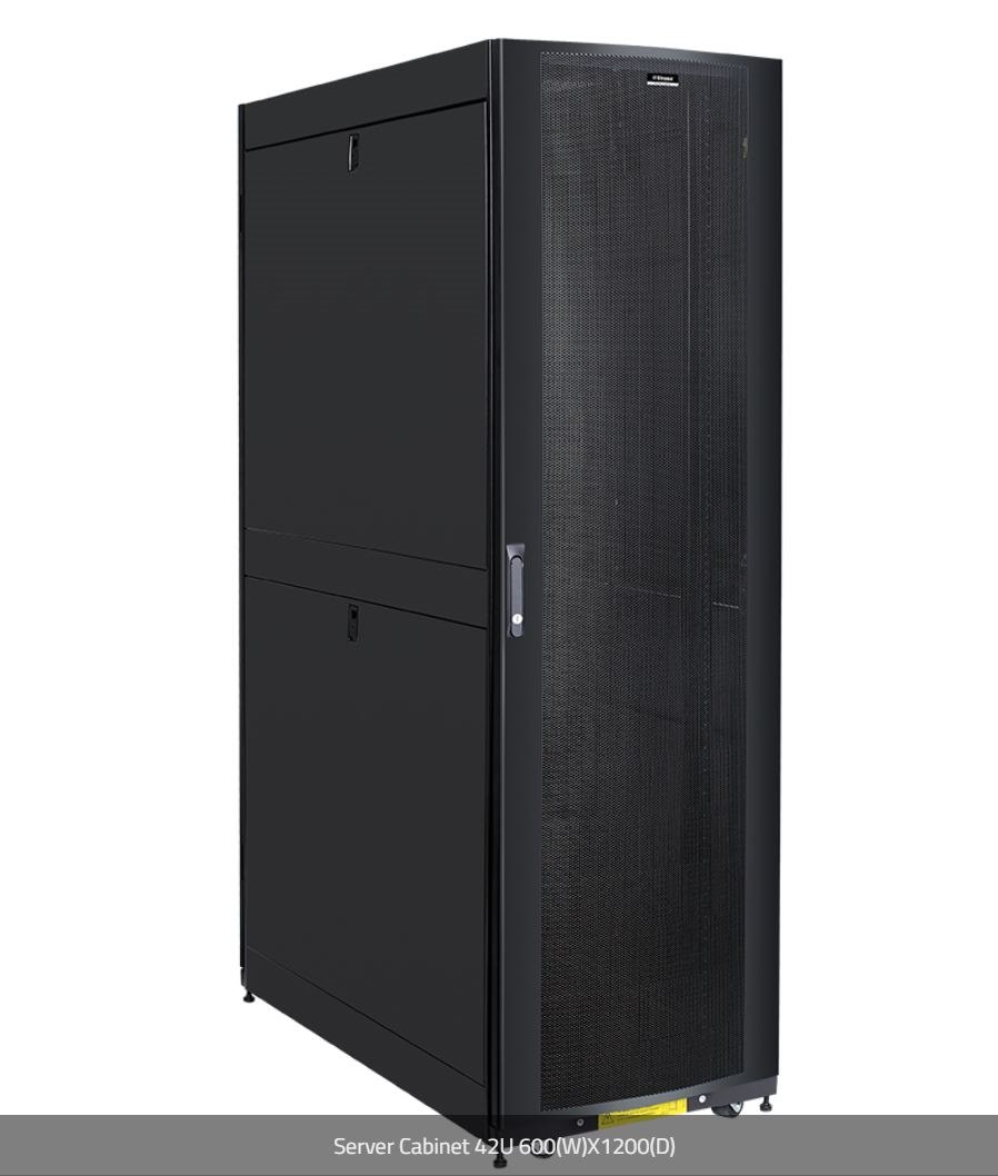 DL-42U612 - Shark Rack Server Cabinet 42RU, 600W x 1200D Black 