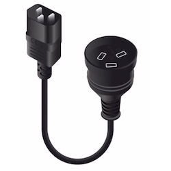 10Amp IEC C14 to Aus 3 Pin Adapter Power Cord 25cm 