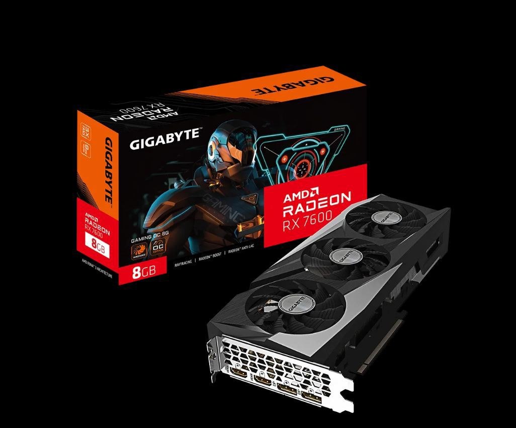 Gigabyte nVidia GeForce RTX 76Gaming Oc-8Gd 1.0 Video Card, Pci-E 4.0, 2490MHz Core Clock, 3X DP 1.4A, 1X Hdmi 2.1(New)