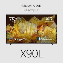 Sony Bravia X90L TV 75" Premium 4K (3840 X 2160), 100Hz, 17/7, 787-CD/M2, HDR10, HLG, Dolby Vision, XR Motion Clarity, XR Triluminos Pro, Android TV