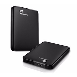 Western Digital WD Elements Portable 5TB Usb 3.0 2.5' External Hard Drive - Slim Light Durable Shock Proof Black Plug & Play NTFS For Windows 10/8.1/7