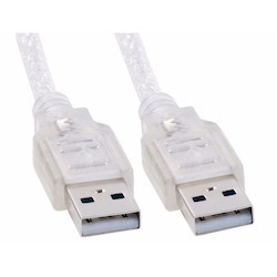 Astrotek Usb 2.0 Cable 2M - Type A Male To Type A Male Transparent Colour RoHS ~Cb8w-Uc-2002Aa