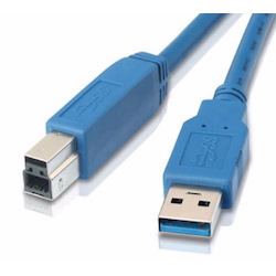 Astrotek Usb 3.0 Printer Cable 1M - Am-Bm Type A To B Male To Male Blue Colour For External HDD Printer Scanner Docking Station ~Cbat-Usb3-Ab-2M