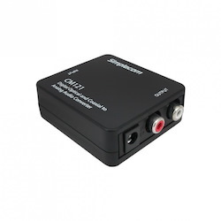 Simplecom CM121 Digital Optical Toslink And Coaxial To Analog Rca Audio Converter