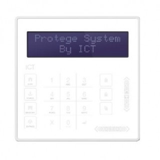Ict Protege Touch Sense LCD Keypad (White)