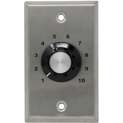 Algo 1204 Wall Mount Ten-Position Rotary Volume Control. Compatible With Algo Ip Speakers And 8301 Paging Adapter.