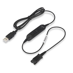 Snom Acusb QD (Quick Disconnect) To Usb Adapter Cable, 1.7M Length, Compatible With Snom Telephones With A Usb Port.