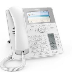 Snom D785 White VoIP Sip Telephone, 2 X Gigabit Ethernet, 24 X Line Keys (4 Pages Of 6 Keys), PoE Required, Ac Optional, 4.3 Inch Colour TFT LCD, HD Audio, RJ9 Headset Jack, Ehs Support For Specific J