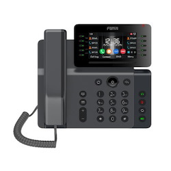 Fanvil V65 VoIP Sip Telephone, 9 Line Keys, Dual Gigabit, Poe Required, Ac Optional, 4.3 Inch TFT LCD, HD Audio, RJ9 Headset Jack, BT And WiFi, Desktop Stand And Wall Mountable, Optional Ac Power Supp
