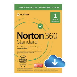 Norton 360 Standard Us Activation Only 1-User 1-Year Oem With 10GB Cloud Back Up Esd (Download Code) PC/Mac