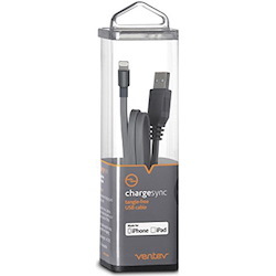 Ventev Charge & SYNC Lightning Mfi To Usb-A Cable 3.3FT Gray
