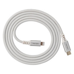 Ventev Charge & SYNC Lightning Mfi To Usb-A Cable 4FT Alloy White