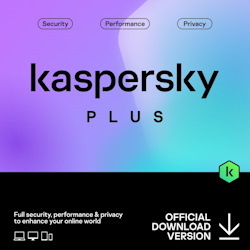 Kaspersky Plus (Total Security) 1-User 1-Year Esd (Download Code) PC/Mac/Android