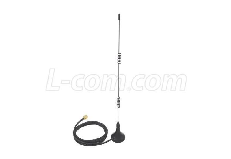 L-Com 2.4GHz 7dBi Rp-Sma Magnetic Base Omni Antenna