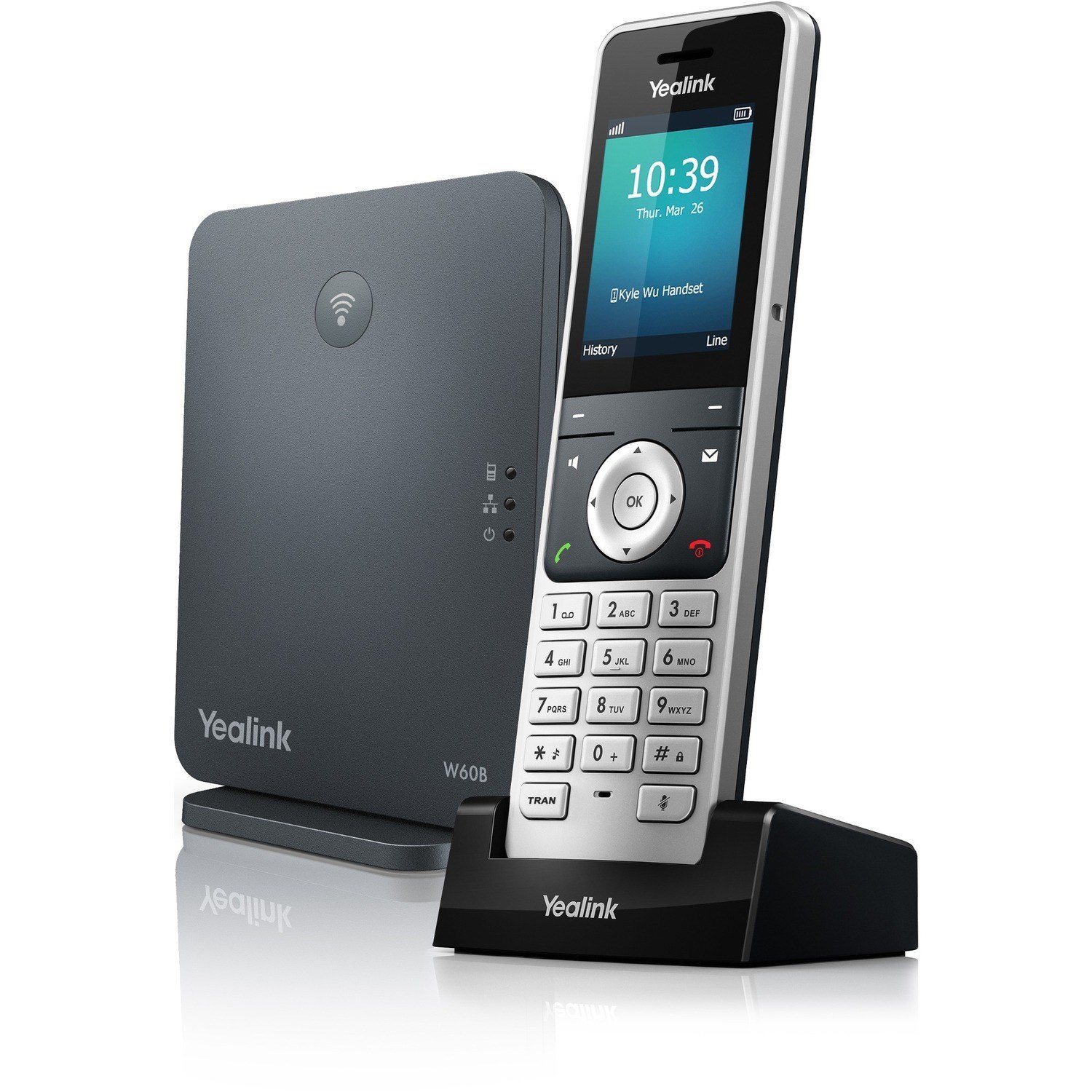 Refurbished Yealink W60P IP Phone - Cordless - DECT