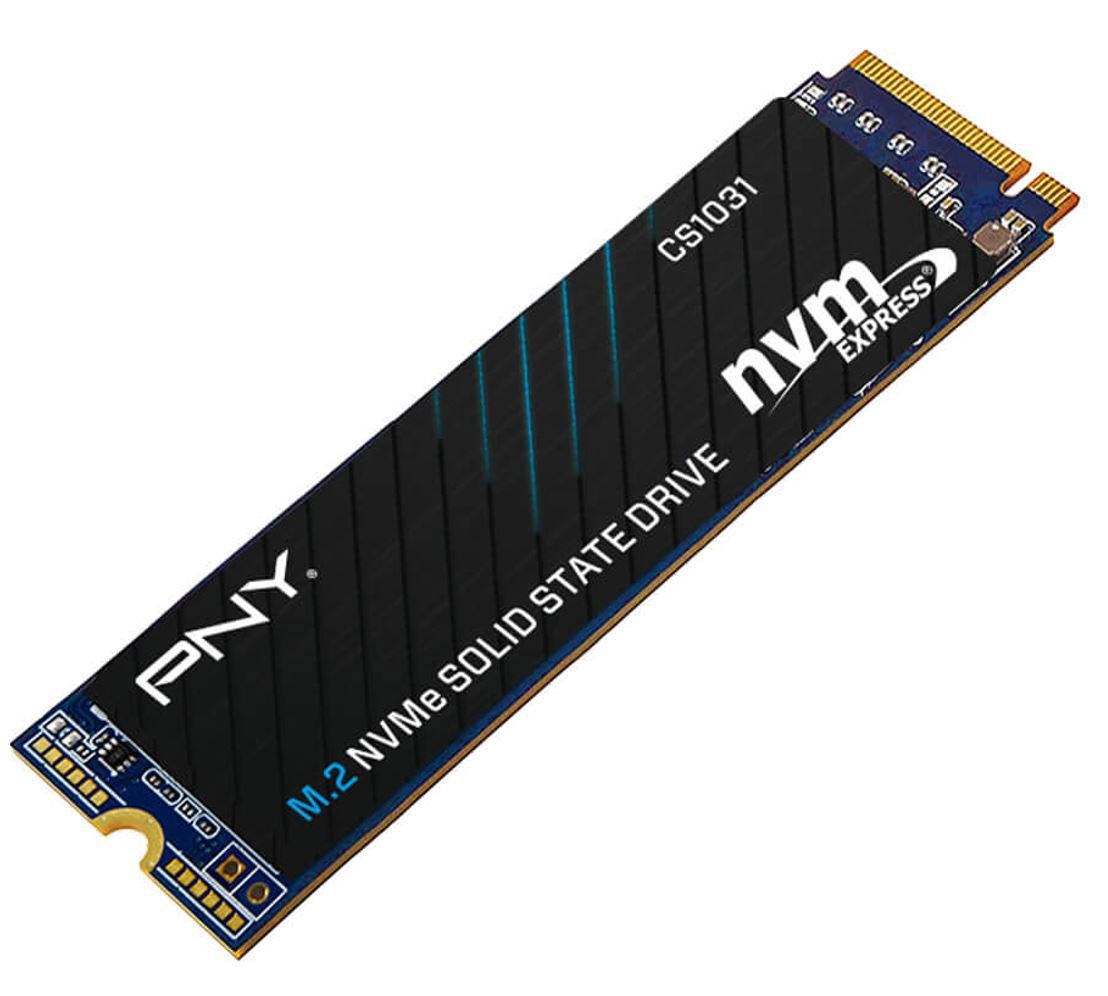 PNY CS1031 500GB NVMe SSD Gen3x4 M.2 2200MB/s 1200MB/s R/W 110TBW 2M HRS MTBF 5YRS WTY