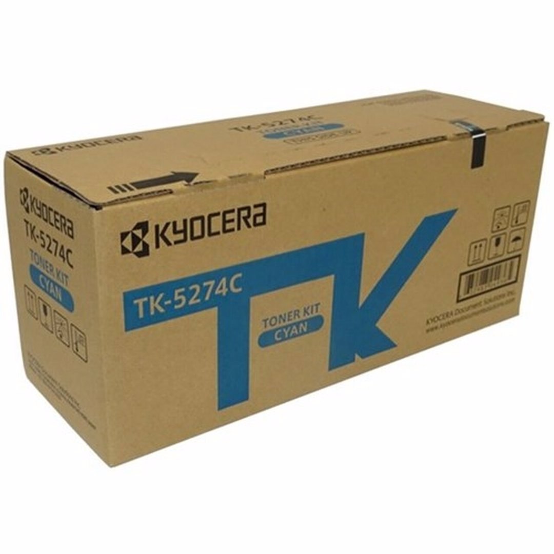 Kyocera TK-5274C Original Laser Toner Cartridge - Cyan Pack