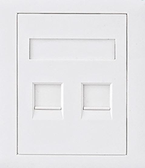 Astrotek CAT5e RJ45 Wall Face Plate 86X86MM 2 Port Socket Kit