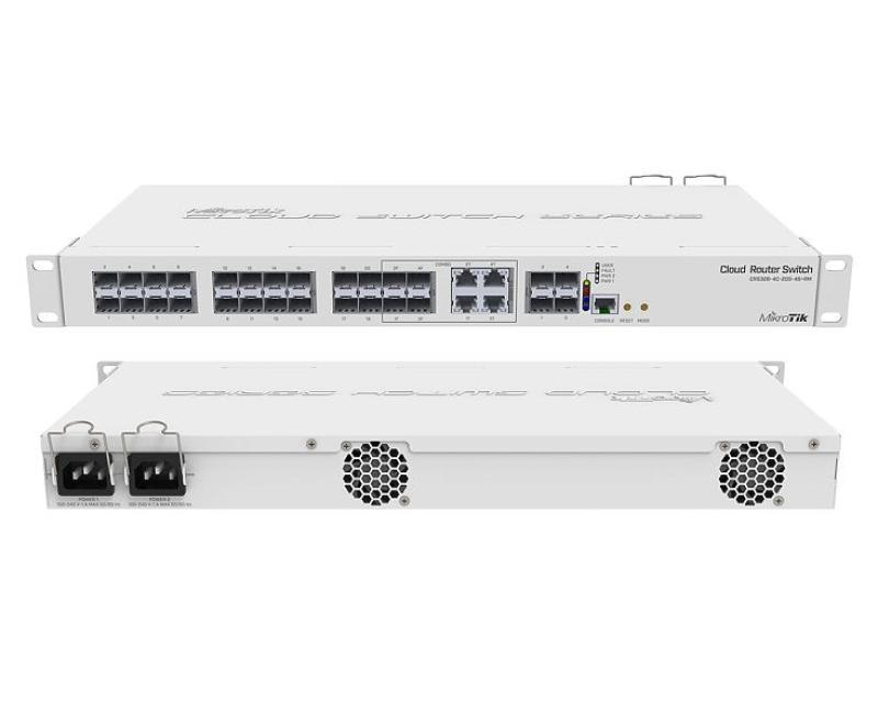 Mikrotik CRS328-4C-20S-4S+RM: 20 SFP 4X 1GbE/SFP Combo, 4X 10G SFP+ 1U RM Case