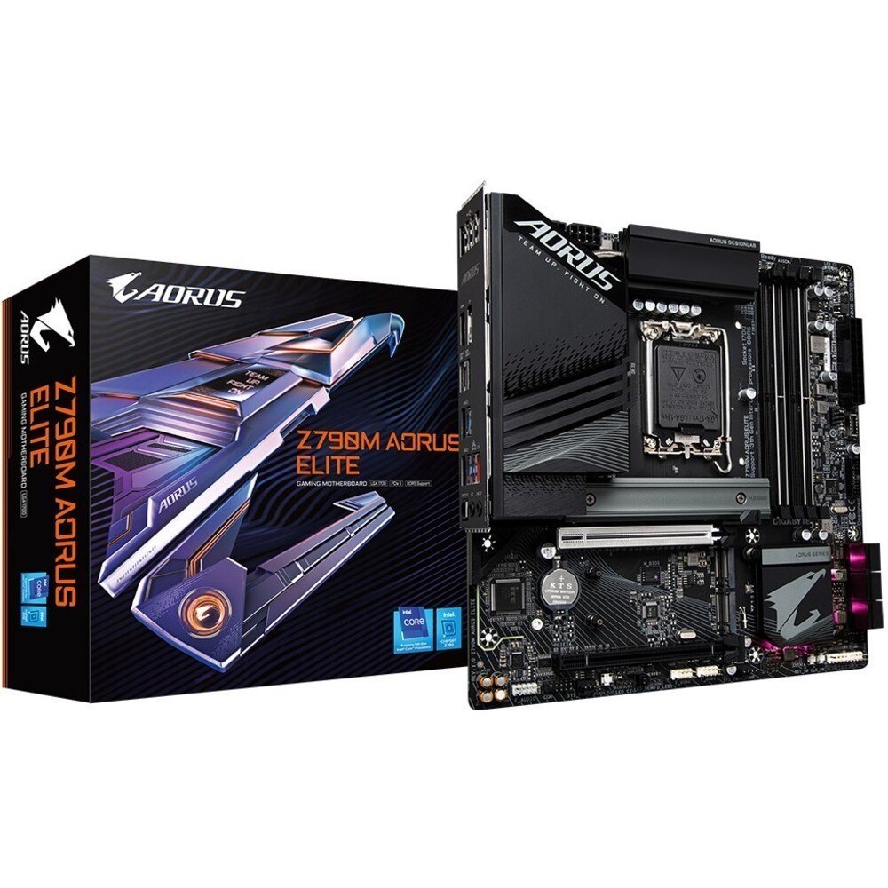 Gigabyte Z790M Aorus Elite MB, 1700, 4xDDR5, 4xSATA, 4xM.2, Usb3.2, Usb-C, Wifi-6E, Uatx 3