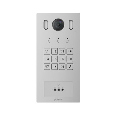 Dahua Ip Villa O/Door Station,Silver,2Mp,Call/Card/Password Unlock,Poe,Flush/Surface,3Yr