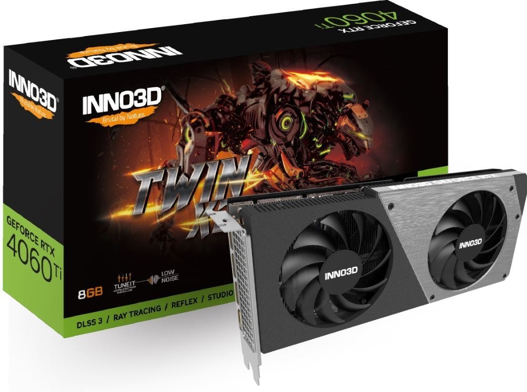 Inno3D Nvidia, GeForce RTX4060 Ti Twin X2 , 8GB GDDR6