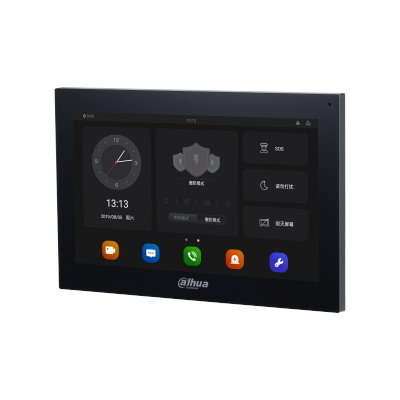 Dahua 10" Touch Screen Ip Indoor Monitor Black