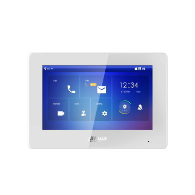 Dahua 7" Touch Screen Ip Indoor Monitor White