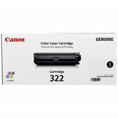 Canon 322BK Original Laser Toner Cartridge - Black Pack