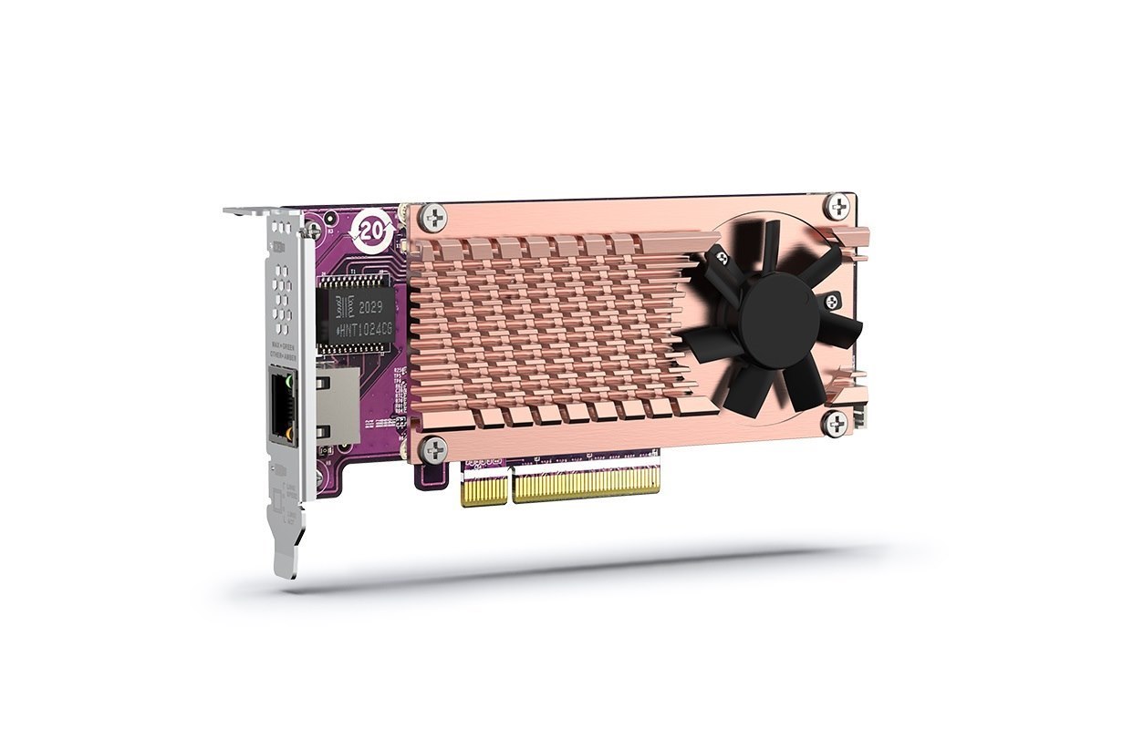 Qnap QM2 Card, Dual M.2 PCIe SSD, 10Gbase-T(1) Expansion Card,Low Profile Bracket