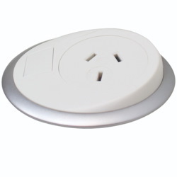 Elsafe Oe Elsafe: Pixel 1 X Gpo / 1 X Data Coupler With 800MM Lead And J Coupler - White/Silver