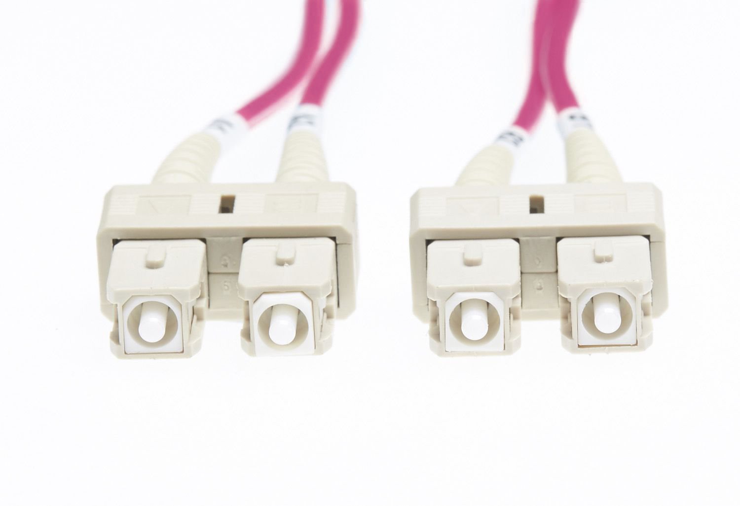 4Cabling 3M SC-SC Om4 Multimode Fibre Optic Patch Cable: Erika Violet