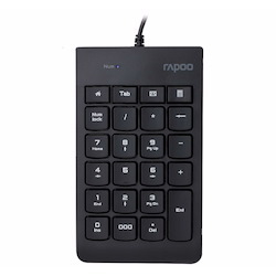 Rapoo K10 Wired Numeric NumberPad Keyboard - Spill Resistant Design, Laser Carved Keycap, Spill-Resistant Design (Buy 10 Get 1 Free)
