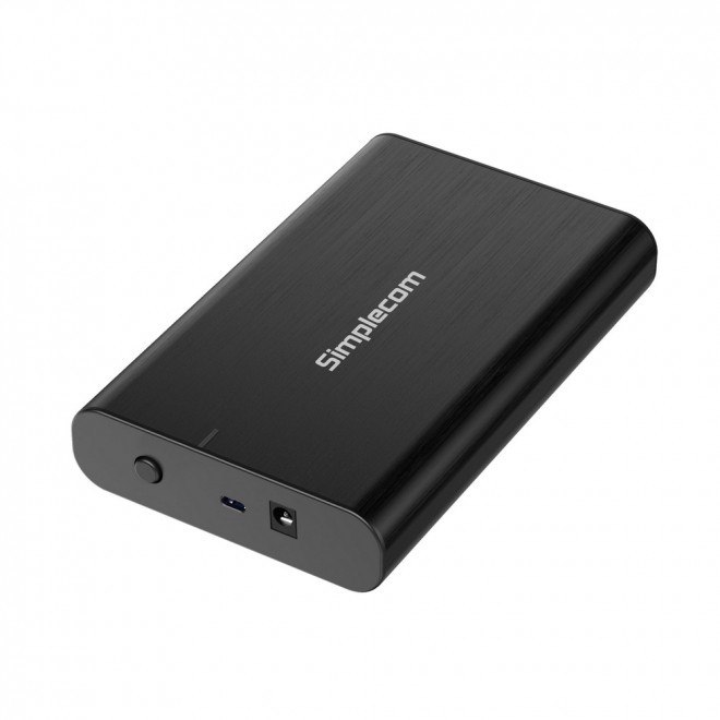 Simplecom Se331 Aluminium 3.5'' Sata To Usb-C External Hard Drive Enclosure Usb 3.2 Gen1 5Gbps