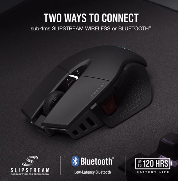 Corsair M65 RGB Ultra Wireless Tunable FPS Gaming Mouse Black, Corsair Marksman 26,000 Dpi Optical Sensor, Icue Software.