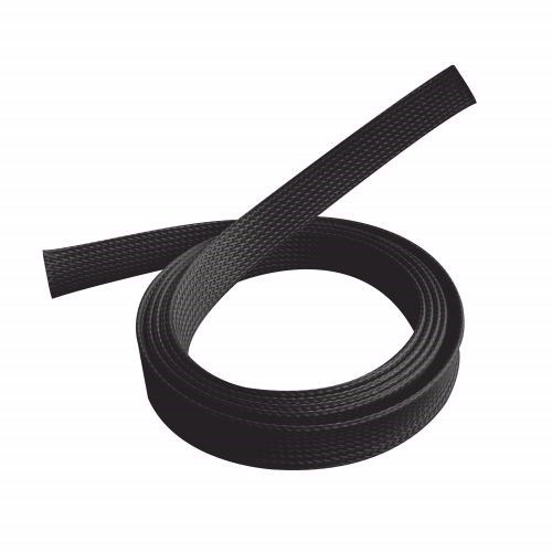 Brateck Braided Cable Sock (20MM/0.79' Width) Material Polyester Dimensions1000x20mm -- Black