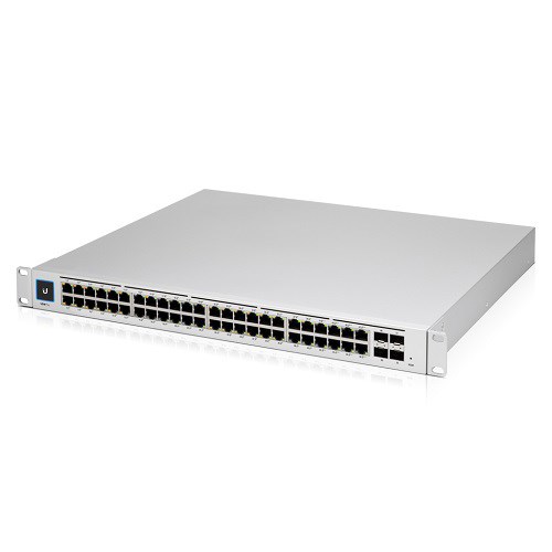 Ubiquiti UniFi 48 Port Managed Gigabit Layer2 And Layer3 Switch With Auto-Sensing 802.3At PoE+ And 802.3BT PoE, SFP+ : Touch Display - 660W Gen2