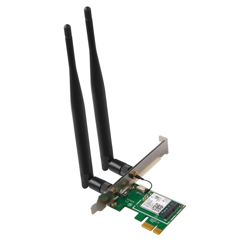 Tenda E30 Ax3000 Dual-Band Wi-Fi 6 Bluetooth 5.0 PCIe Adaptor Supports 1024Qam And 160Mhz Bandwidth, 2402Mbps 5GHz 2X Detachable Antenna