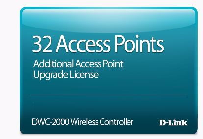 D-Link Hardware Licensing for D-Link DWC-2000 Wireless Controller - Upgrade Licence - 32 Managed Access Point