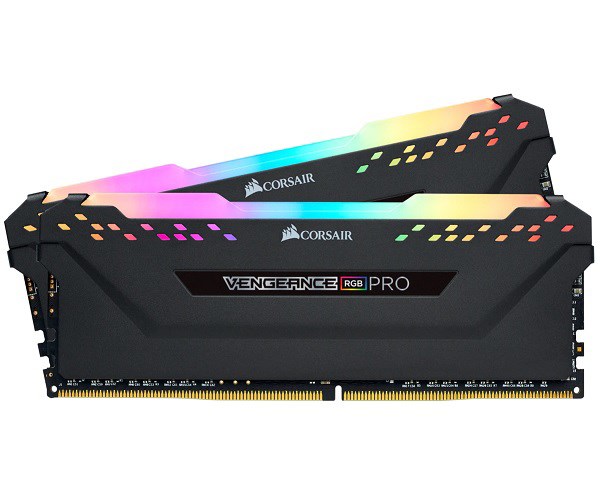 Corsair Vengeance RGB Pro DDR4, 3200MHz 16GB 2X 288 Dimm, Unbuffered, 16-18-18-36, Black Heat spreader,1.35V, XMP 2.0,For Amd Ryzen