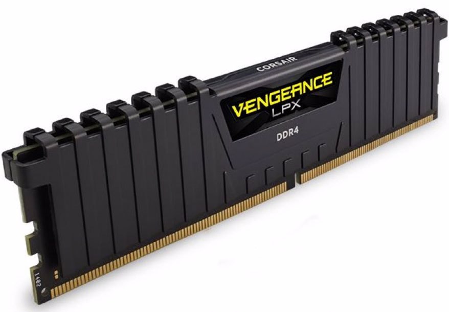 Corsair Vengeance LPX DDR4, 3000MHz 16GB 1 X 288 Dimm, Unbuffered, 16-20-20-38, Black Heat Spreader, 1.35V, XMP 2.0, Supports 6TH Intel Core I5/I7