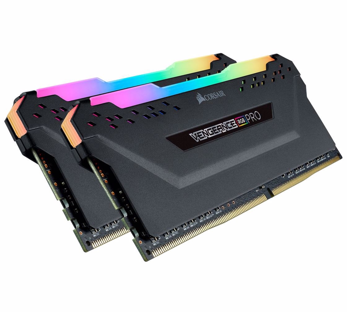 Corsair Vengeance RGB Pro DDR4, 3600MHz 32GB 2X 288 Dimm, Unbuffered, 18-22-22-42, Black Heat spreader,1.35V, XMP 2.0,For Amd Ryzen