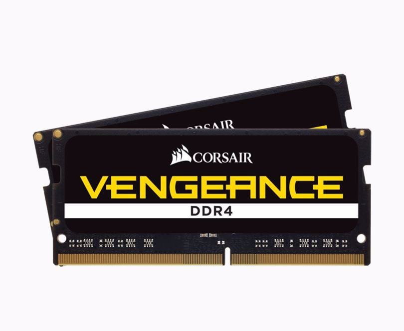 Corsair DDR4, 2666MHz 64GB 2X260 Sodimm, Unbuffered,18-18-18-43, Black PCB, 1.2V, Intel 6TH Generation Intel Core I5 And I7 Processor Supports