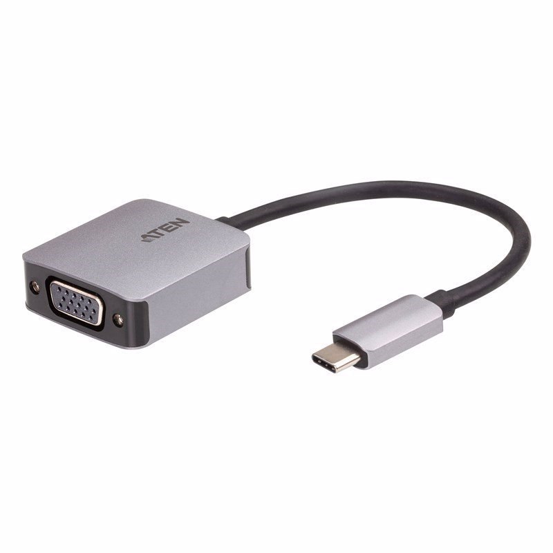 Aten Usb-C To Vga Adapter, Aluminium Housing