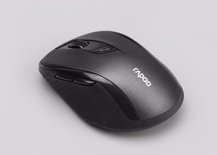 Rapoo M500 Multi-Mode, Silent, Bluetooth, 2.4Ghz, 3 Device Wireless Optical Mouse - Simultaneously Connect Up To 3 Devices, Windows Compatible