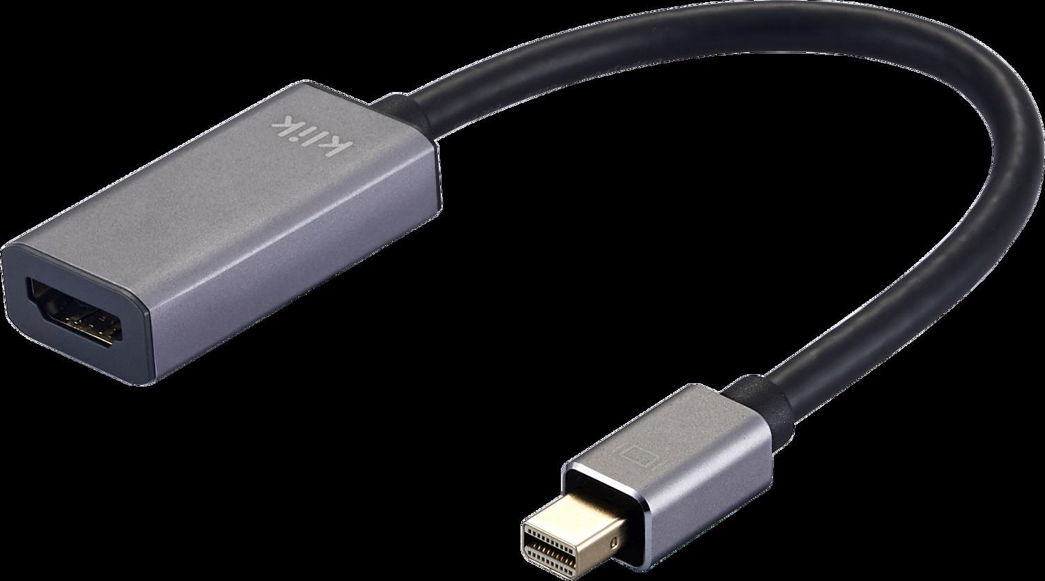 Klik 20CM Mini DisplayPort Male To Hdmi 4K2K Adapter