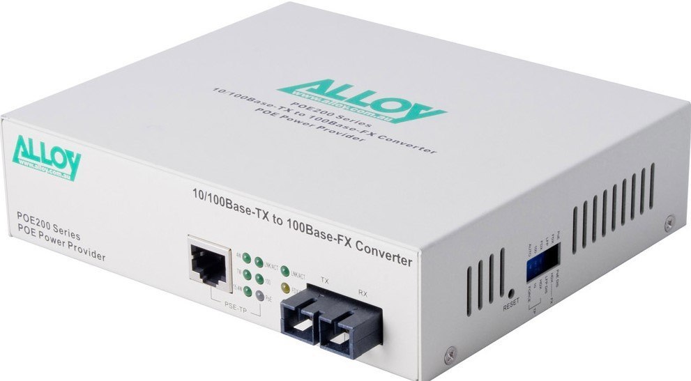 Alloy PoE Pse Fast Ethernet Media Converter